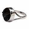Tourmaline scoryl ring silver Ag 925 R5