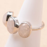 Moonstone rainbow ring silver Ag 925 52820