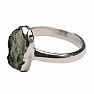 Moldavite silver ring Ag 925 R574