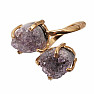 Be Beautiful Amethyst double ring 58