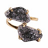 Be Beautiful Amethyst double ring 59