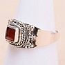 Tourmaline pink polished silver ring Ag 925 60142