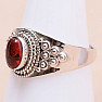 Tourmaline pink polished silver ring Ag 925 60147