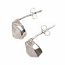 Herkimer diamond earrings stones silver Ag 925 E605