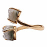 Be Beautiful Amethyst double ring 62