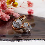 Be Beautiful Amethyst double ring 62