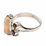 Designer ring with Ethiopian opal silver Ag 925 R622
