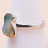 Opal Ethiopian raw ring silver Ag 925 LOT66