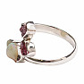 Designer ring with Ethiopian opal silver Ag 925 R673