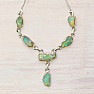 Opal Ethiopian Raw Necklace Silver Ag 925 N68