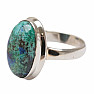 Malachite in azurite ring silver Ag 925 R684
