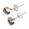 Herkimer diamond earrings stones silver Ag 925 E686
