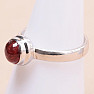 Tourmaline pink polished silver ring Ag 925 68777