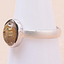 Sagenite crystal with rutile ring silver Ag 925 68790