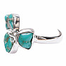 Turquoise blue ring silver Ag 925 LOT7