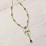 Olivine cut necklace silver Ag 925 74890