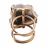Be Beautiful Amethyst stalactite cut ring 75