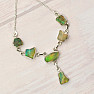Opal Ethiopian Raw Necklace Silver Ag 925 N75