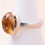 Citrine ring silver Ag 925 R761