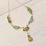 Opal Ethiopian Raw Necklace Silver Ag 925 N77