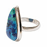 Malachite in azurite ring silver Ag 925 R783