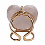 Be Beautiful Agate heart aqua aura ring 79