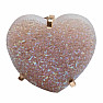 Be Beautiful Agate heart aqua aura ring 80
