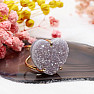 Be Beautiful Agate heart aqua aura ring 81