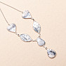 Opal dendritic necklace silver Ag 925 81355