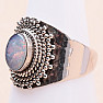 Opal Australian triplet ring silver Ag 925 82127