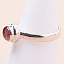 Tourmaline pink polished silver ring Ag 925 82962
