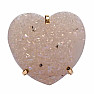 Be Beautiful Agate heart aqua aura ring 83