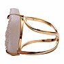 Be Beautiful Agate heart aqua aura ring 83
