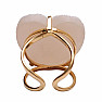 Be Beautiful Agate heart aqua aura ring 83