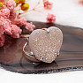 Be Beautiful Agate heart aqua aura ring 84