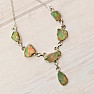 Opal Ethiopian Raw Necklace Silver Ag 925 N84
