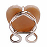 Be Beautiful Agate heart aqua aura ring 85