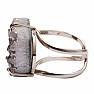 Be Beautiful Agate heart aqua aura ring 86