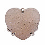 Be Beautiful Agate heart aqua aura ring 87
