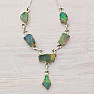 Opal Ethiopian Raw Necklace Silver Ag 925 N87