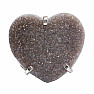Be Beautiful Agate heart aqua aura ring 88