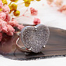 Be Beautiful Agate heart aqua aura ring 88