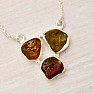 Tourmaline multicolor necklace silver Ag 925 88231