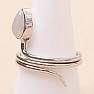 Moonstone rainbow ring silver Ag 925 R894