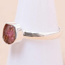 Tourmaline pink polished silver ring Ag 925 90419