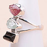 Ruby raw silver ring Ag 925 90906