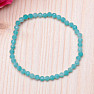 Amazonite bracelet cut beads 5 mm