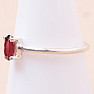 Garnet ring silver Ag 925 94394