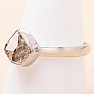 Herkimer diamond ring silver Ag 925 LOT96