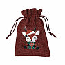 Jute bag Christmas deer